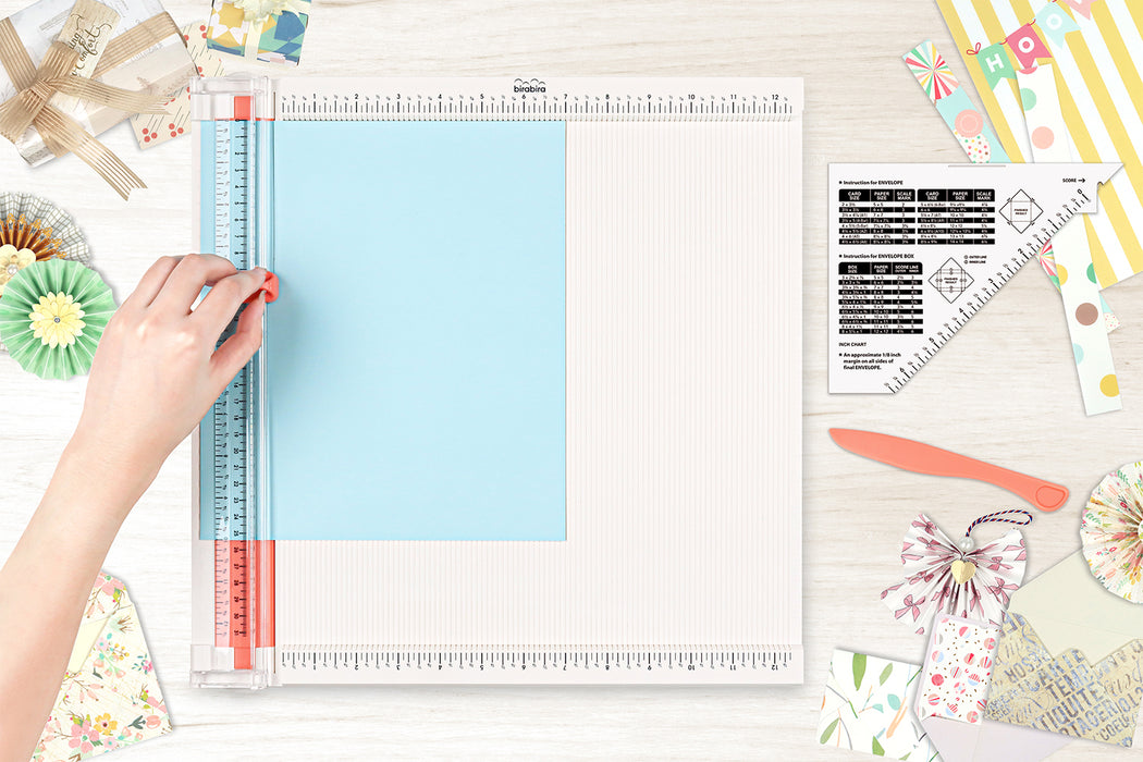 Bira Craft 12 X 12 inch Multi-Purpose Trim & Score Board and Fold Tool