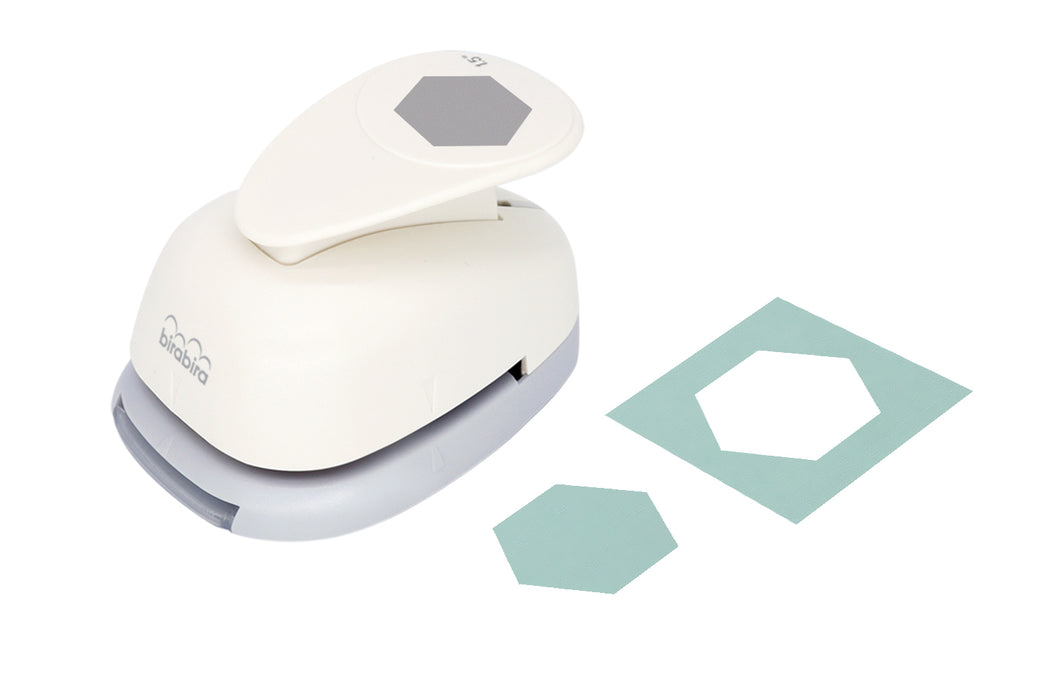 1.5 inch Hexagon Lever Action Craft Punch for Paper Crafting Scrapbooking