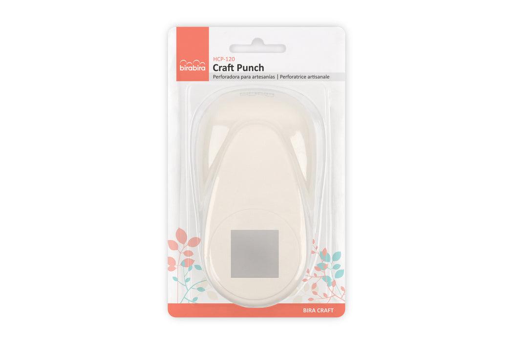 1 3/8" x 1 3/8" Square Lever Action Craft Punch for Paper Crafting Scrapbooking (2 inch Square measured diagonally)