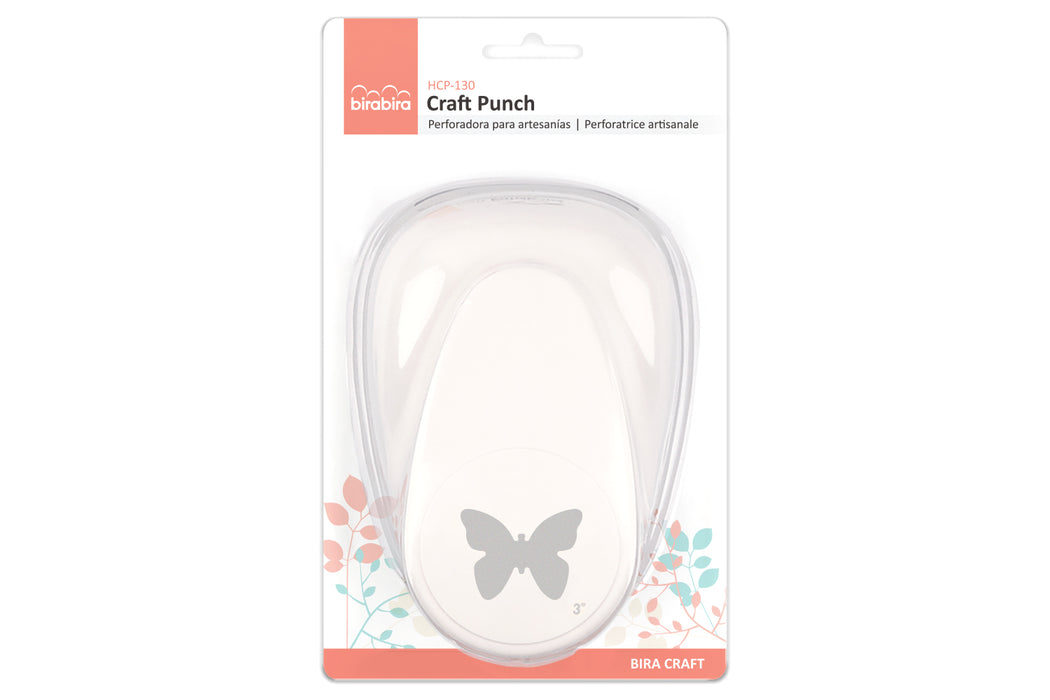 3 inch Butterfly 5 Shape Lever Action Craft Punch for Paper Crafting Scrapbooking