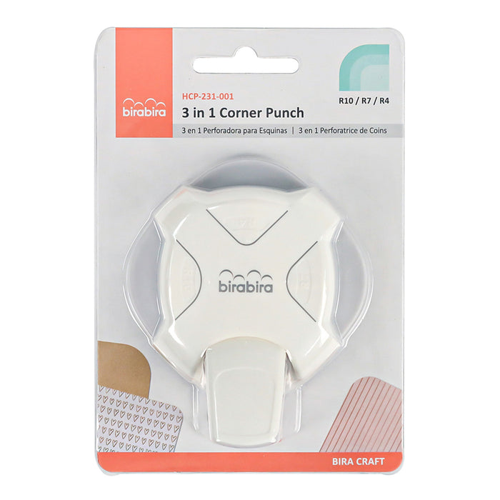 3 way corner rounder, 3 in 1 Lever Action Corner Craft Punch for Paper Crafting Scrapbooking