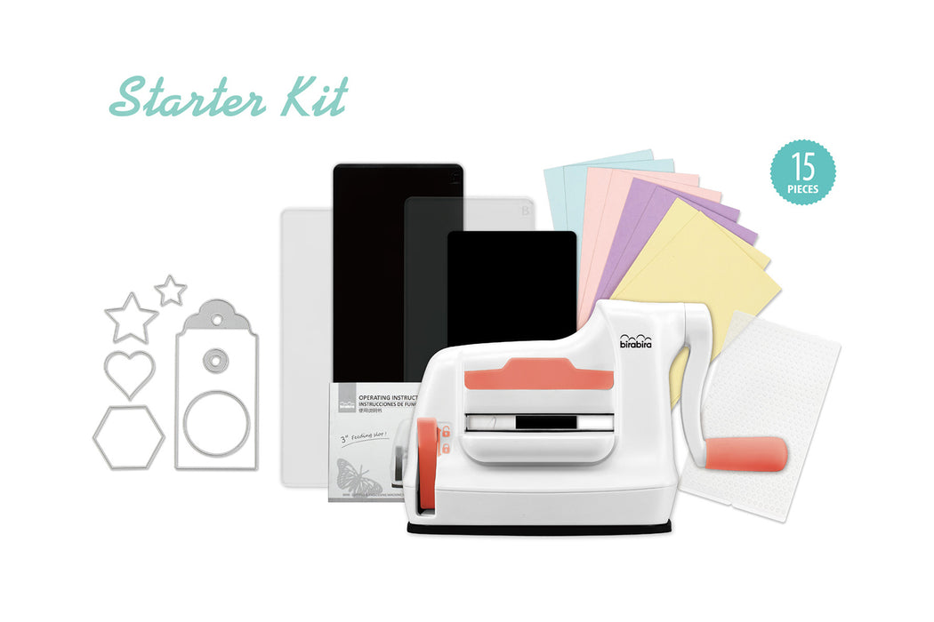 3" Die Cutting & Embossing Machine Starter Kit, Mini Die Cut Machine, 3 1/8" feeding slot for 3" paper and other materials