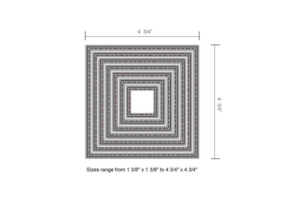 120*120 mm Square Cutting Dies, Cut Dies Stencil, Assorted designs