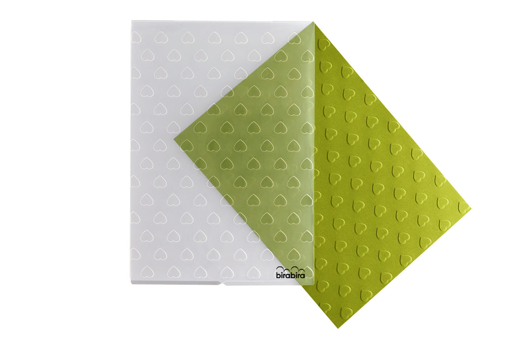 5" x 7" Heart Embossing Folder, Valentine's Day Embossing Folder