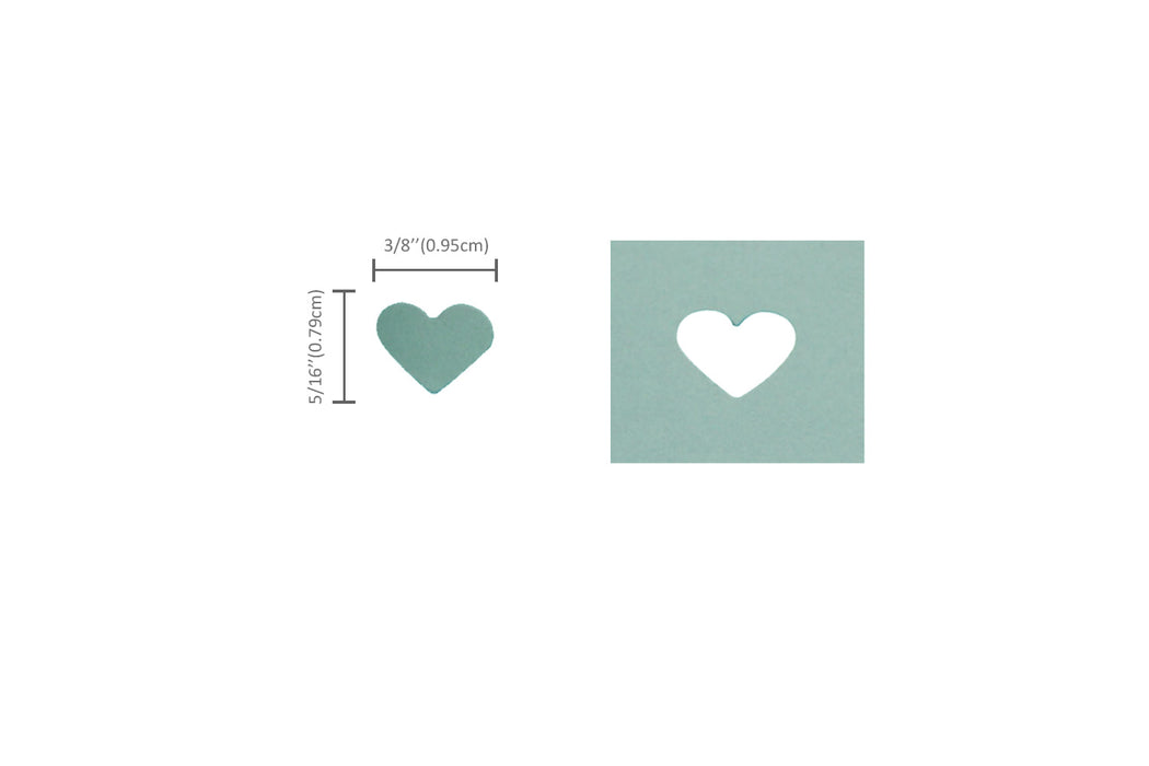 3/8 inch Heart Shape Lever Action Craft Punch for Paper Crafting Scrapbooking