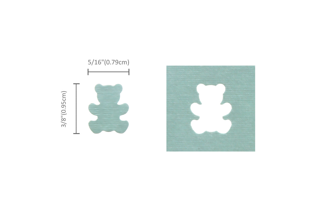 3/8 inch Bear 3 Shape Lever Action Craft Punch, Animal Punch, for Paper Crafting Scrapbooking