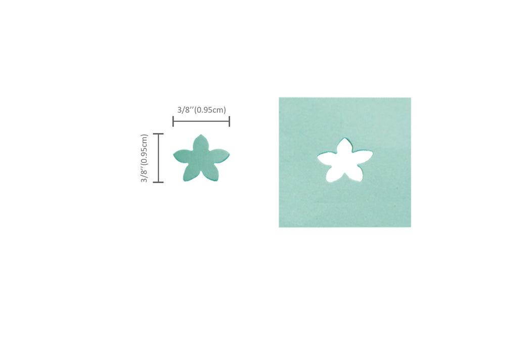3/8 inch Petal Shape Lever Action Craft Punch for Paper Crafting Scrapbooking
