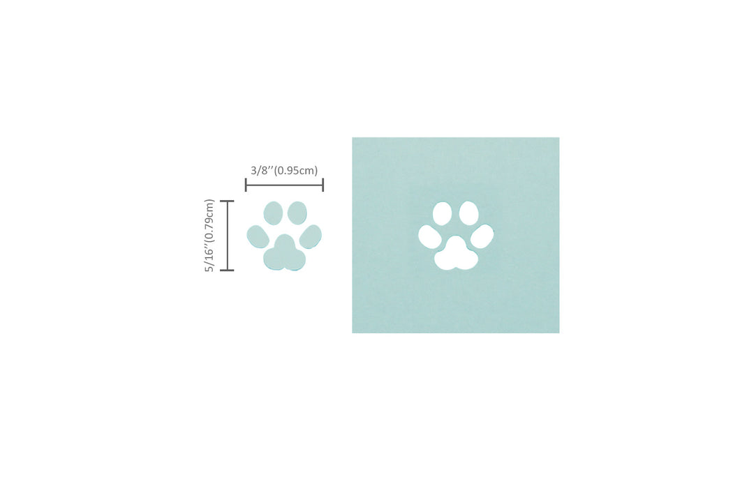 3/8 inch Paw Shape Lever Action Craft Punch for Paper Crafting Scrapbooking