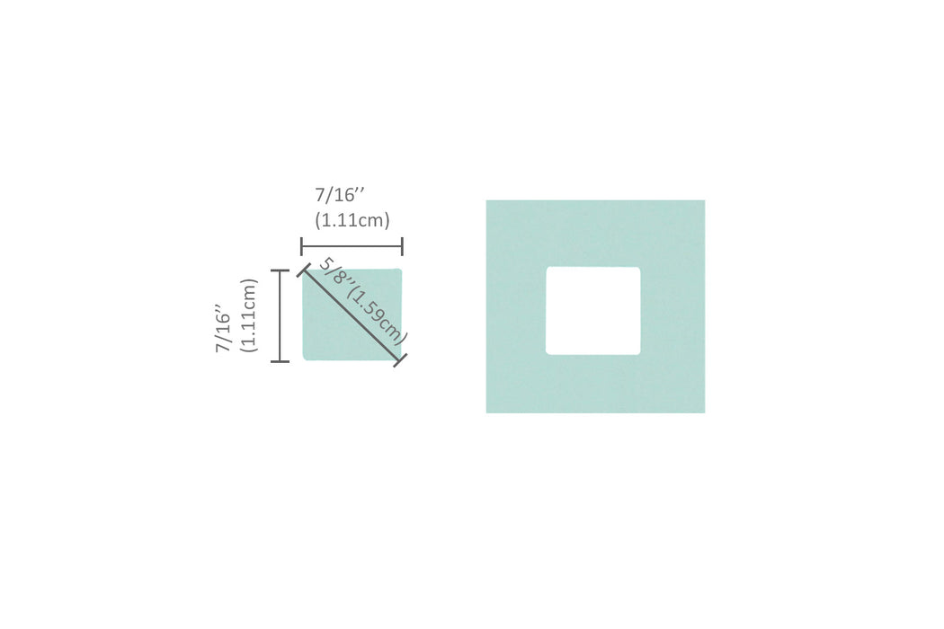 7/16 X 7/16 inch Square Shape Lever Action Craft Punch for Paper Crafting Scrapbooking