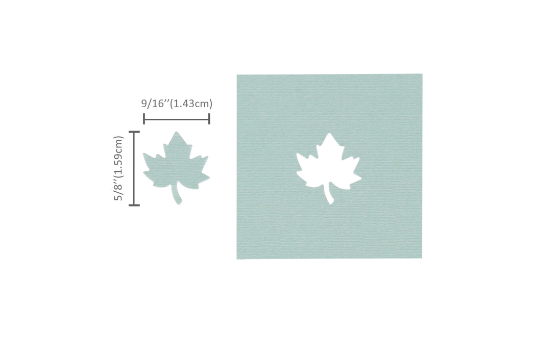 5/8 inch Maple Leaf Shape Lever Action Craft Punch, Autumn Punch, Halloween Punch, for Paper Crafting Scrapbooking