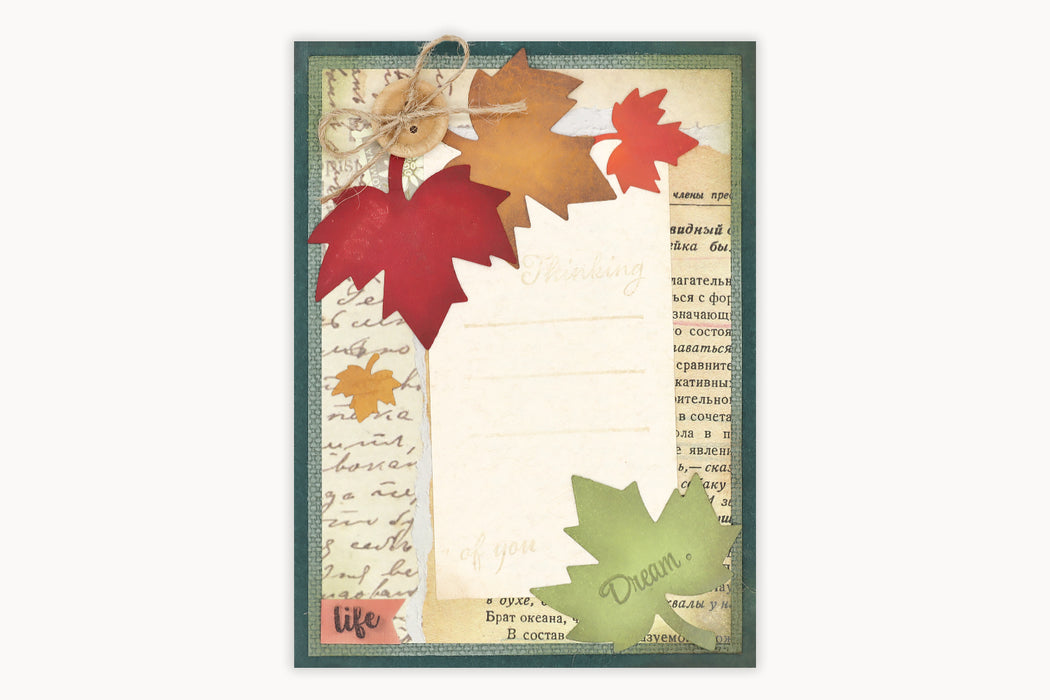 5/8 inch Maple Leaf Shape Lever Action Craft Punch, Autumn Punch, Halloween Punch, for Paper Crafting Scrapbooking