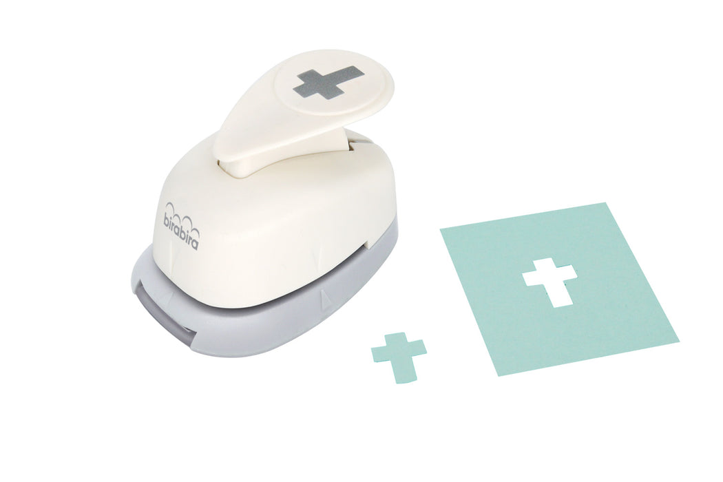 5/8 inch Cross Shape Lever Action Craft Punch for Paper Crafting Scrapbooking