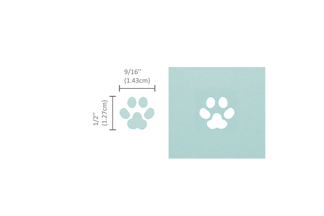 5/8 inch Paw Shape Lever Action Craft Punch, Christmas Punch, for Paper Crafting Scrapbooking