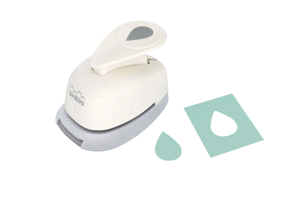 5/8 inch Tear Drop 2 Droplets Shape Lever Action Craft Punch, for Paper Crafting Scrapbooking
