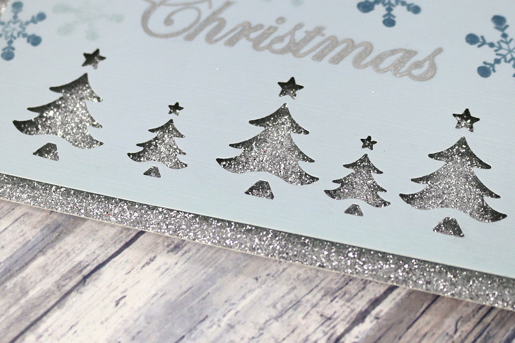 1 inch Christmas Tree 6 Shape Lever Action Craft Punch, Christmas Punch for Paper Crafting Scrapbooking