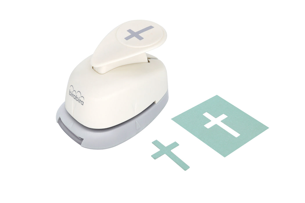 5/8 inch Cross Shape Lever Action Craft Punch for Paper Crafting Scrapbooking