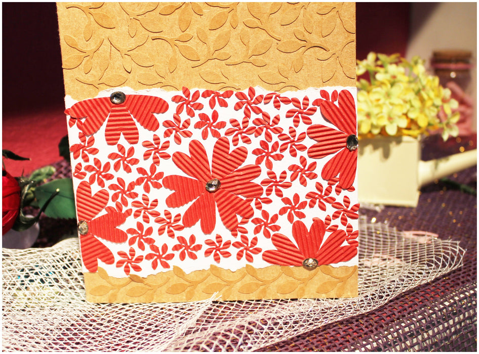 5/8 inch Folk Heart 4 Shape Lever Action Craft Punch, Valentine’s Day Punch, for Paper Crafting Scrapbooking