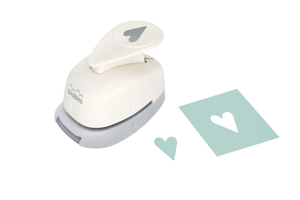 5/8 inch Folk Heart 4 Shape Lever Action Craft Punch, Valentine’s Day Punch, for Paper Crafting Scrapbooking