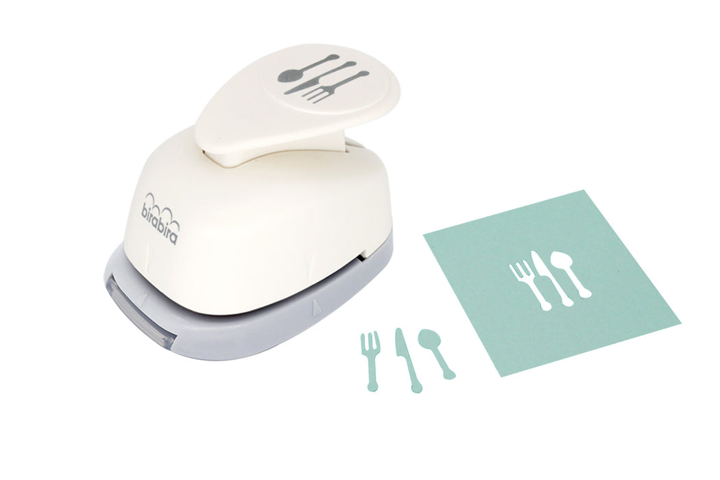 1 inch Silverware Lever Action Craft Punch for Paper Crafting Scrapbooking