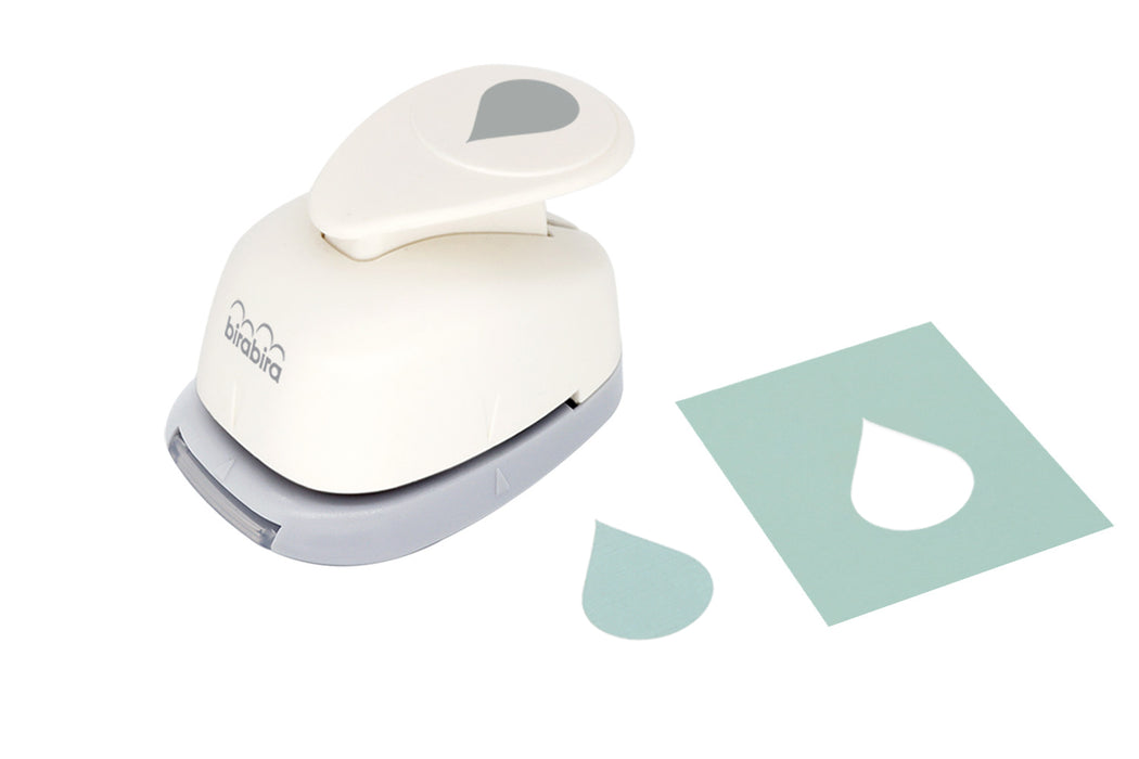 1 inch Tear Drop Droplets Shape Lever Action Craft Punch for Paper Crafting Scrapbooking