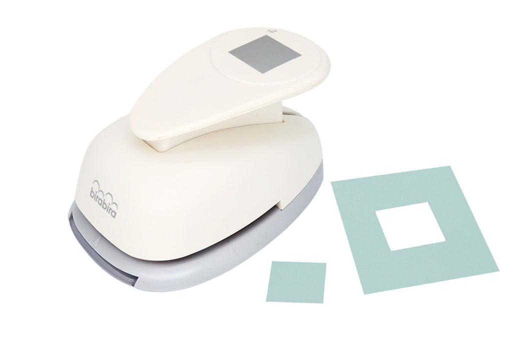 1 3/8" x 1 3/8" Square Lever Action Craft Punch for Paper Crafting Scrapbooking (2 inch Square measured diagonally)