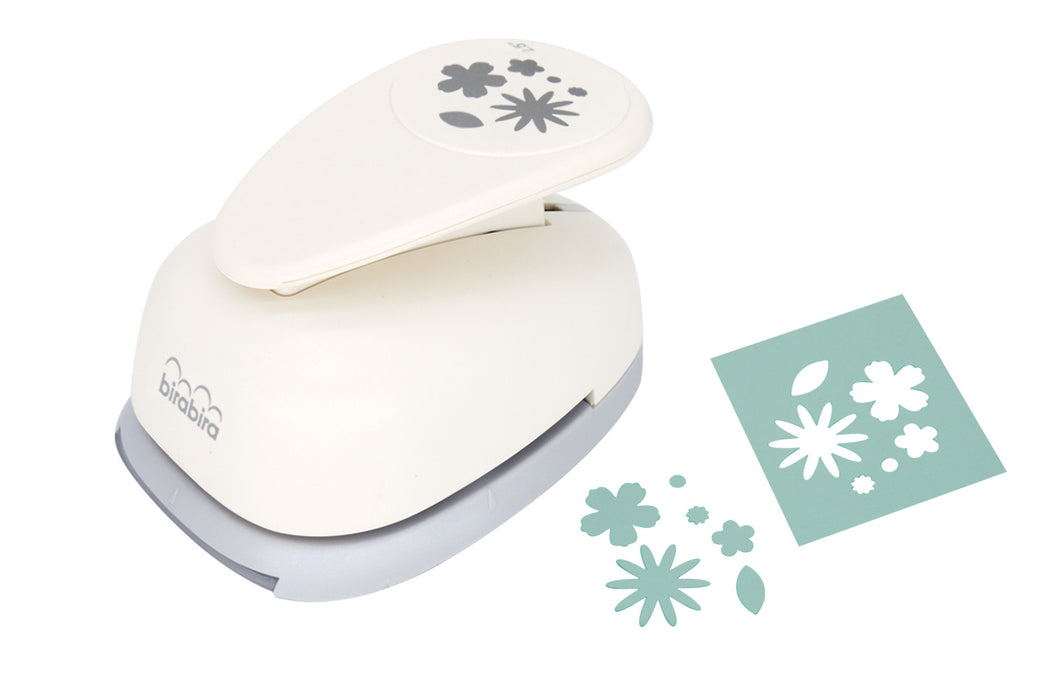 2.5 inch Multiflowers Flowers, Confetti Punch, Flower Punch, Lever Action Craft Punch for Paper Crafting Scrapbooking