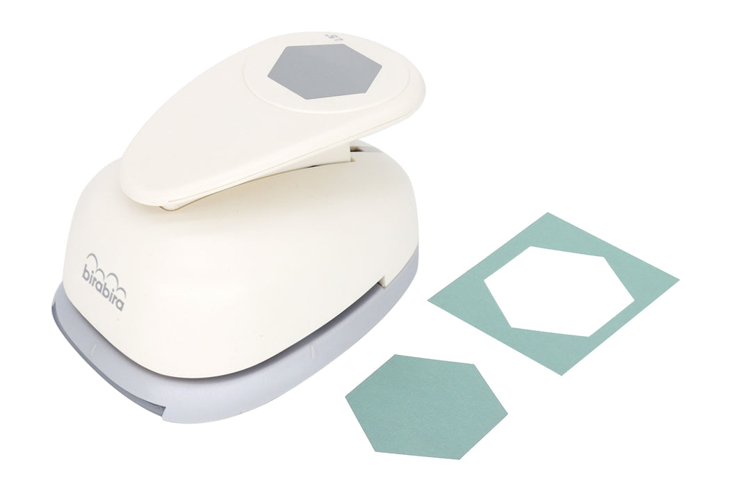 2.5 inch Hexagon Shape Lever Action Craft Punch for Paper Crafting Scrapbooking