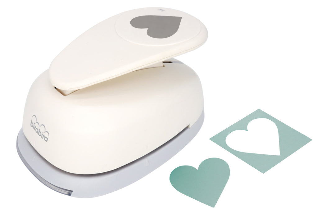 3.5 inch Heart 7 Lever Action Craft Punch,Valentine's Punch for Paper Crafting Scrapbooking