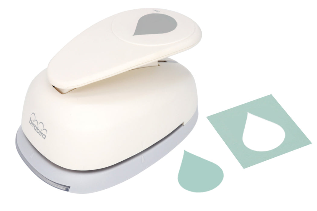 3.5 inch Tear Drop Droplets Lever Action Craft Punch, Christmas Punch for Paper Crafting Scrapbooking