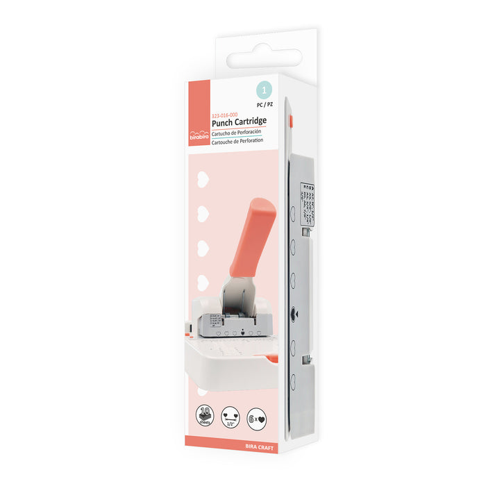 Heart Cartridge, 6 holes, 2:1 Pitch for Bira Craft and 10768386 Recollections Punch and Binding Machine