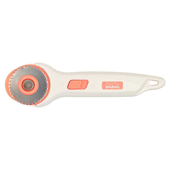 45mm Rotary Cutter, Dotted Line Cut, Premium Steel Stick Fabric Cutter Cuts Through Multiple Layers, Sewing and Quilting Tools