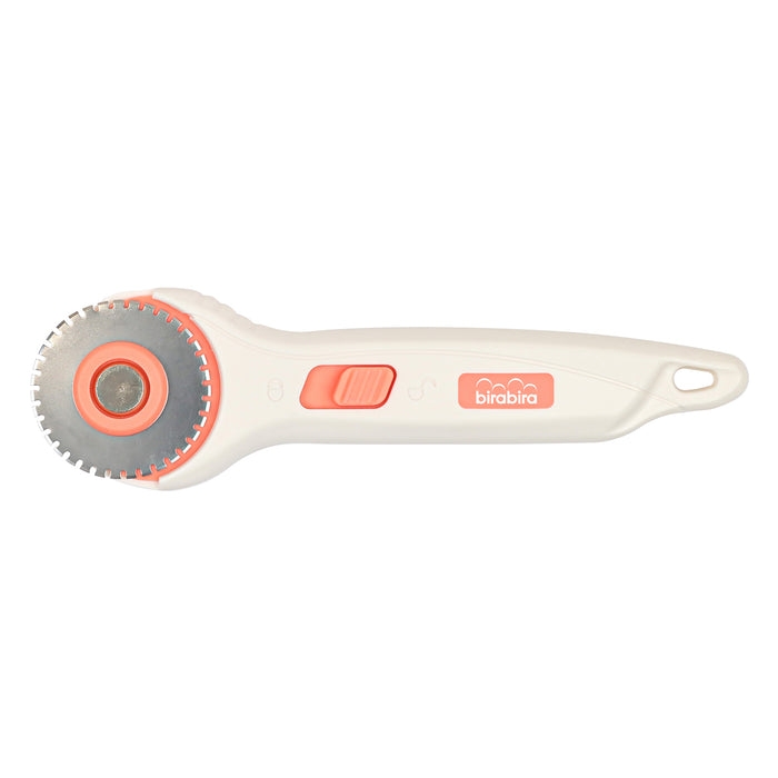 45mm Rotary Cutter, Dotted Line Cut, Premium Steel Stick Fabric Cutter Cuts Through Multiple Layers, Sewing and Quilting Tools