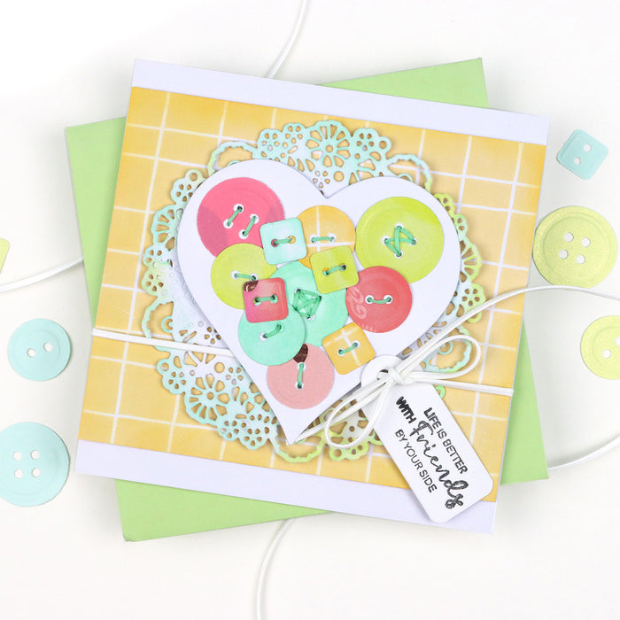 Buttons Silhouette Punch, 1.5 inch Craft Lever Punch for Scrapbooking