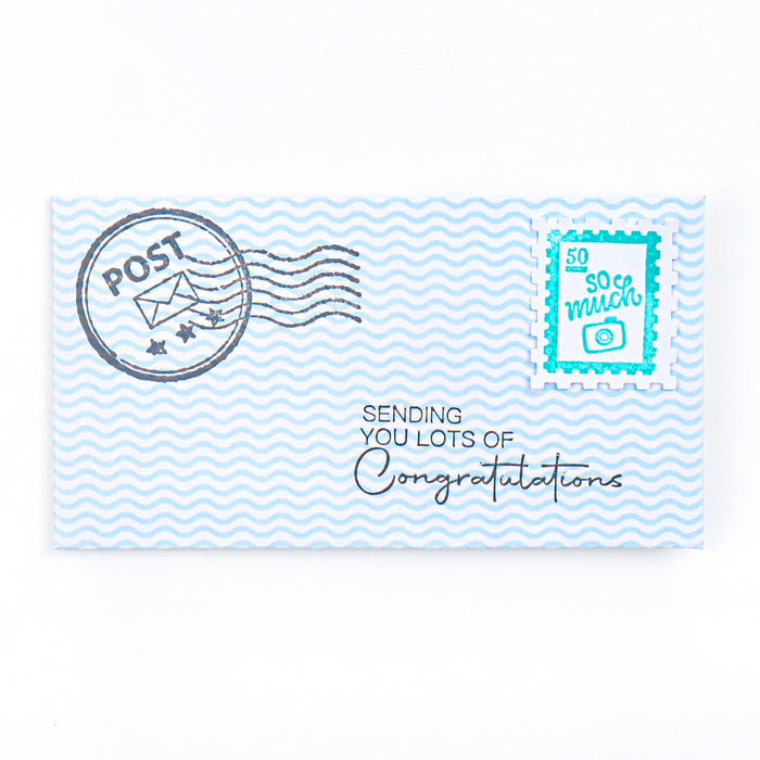 Post Stamp Punch, 15/16" x 1 1/8", Lever Action Craft Punch for Paper Crafting Scrapbooking