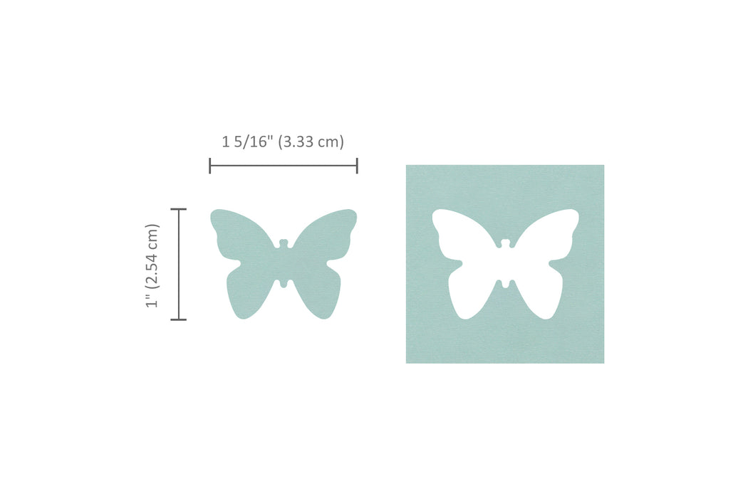 1.5 inch Butterfly 5 Lever Action Craft Punch for Paper Crafting Scrapbooking