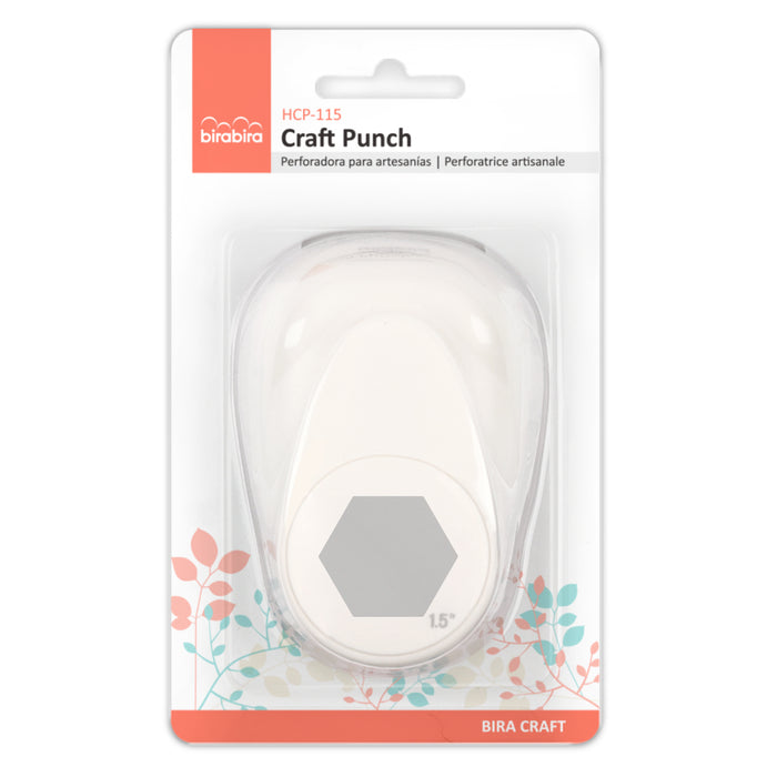 1.5 inch Hexagon Lever Action Craft Punch for Paper Crafting Scrapbooking
