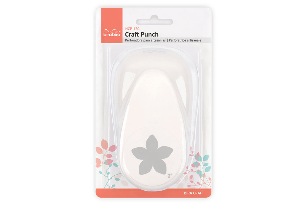 2 inch Petal Shape Lever Action Craft Punch for Paper Crafting