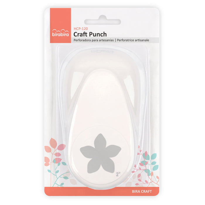2 inch Petal Shape Lever Action Craft Punch for Paper Crafting