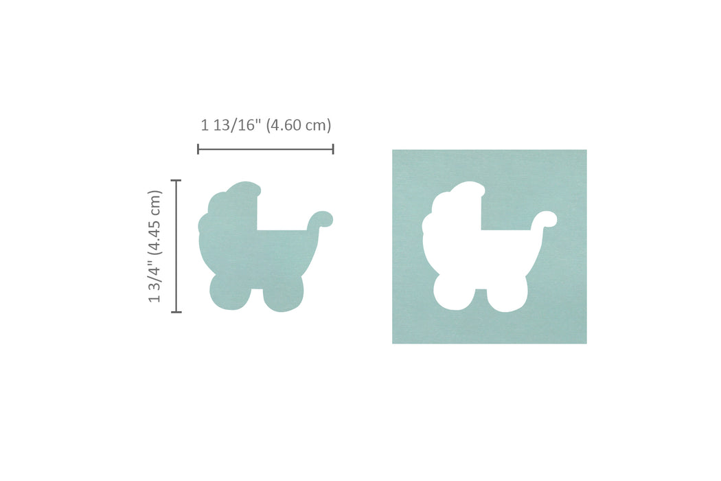 Carriage Punch, 2 inch 50mm, Baby Shower Punch Gift for Paper Crafting Scrapbooking & Fun Projects