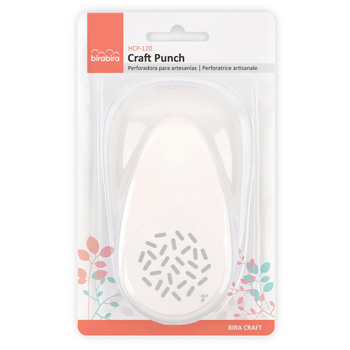 Sprinkle Punch, 2 inch 50mm, Confetti Punch for Paper Crafting Scrapbooking & Fun Projects