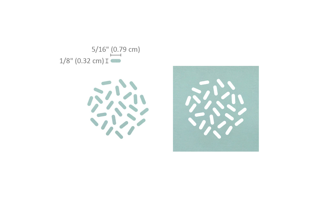 Sprinkle Punch, 2 inch 50mm, Confetti Punch for Paper Crafting Scrapbooking & Fun Projects