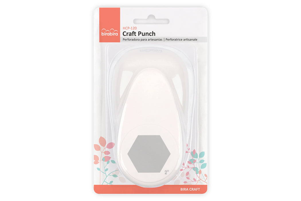 2 inch Hexagon Shape Lever Action Craft Punch for Paper Crafting