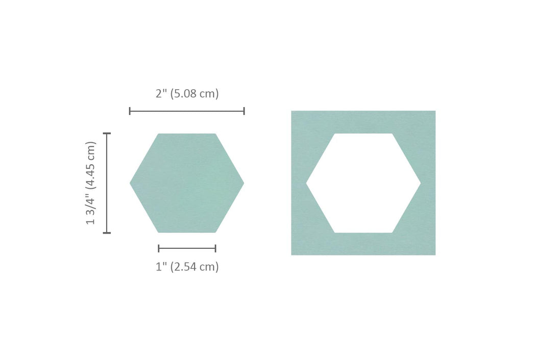 2 inch Hexagon Shape Lever Action Craft Punch for Paper Crafting