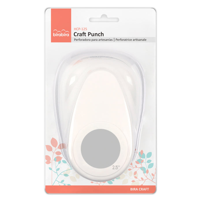 2.5 inch Circle Lever Action Craft Punch for Paper Crafting Scrapbooking
