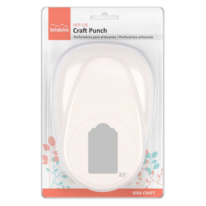 Price Tag 1, 3.5" Lever Action Extra Large Craft Punch for Paper Crafting Scrapbooking Cards Arts (3.5 inch Tag Punch Measured diagonally)
