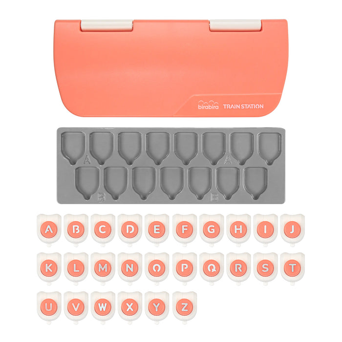 Alphabet Punch Board Set, 28 pieces, Train Punch Set for Paper Crafting
