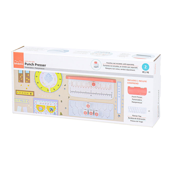 Punch Board, Train Punch Presser, Planner Tray, 2 Pieces for Paper Crafting
