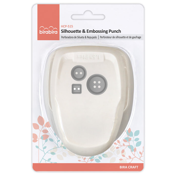 Buttons Silhouette Punch, 1.5 inch Craft Lever Punch for Scrapbooking