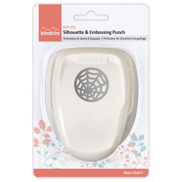 Spider Web Silhouette Punch, 1.5 inch Craft Lever Punch for Scrapbooking