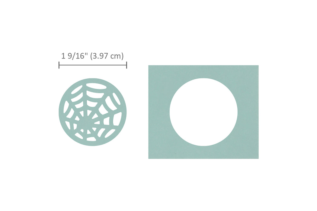 Spider Web Silhouette Punch, 1.5 inch Craft Lever Punch for Scrapbooking